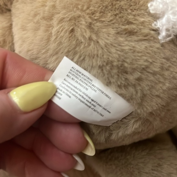 “Make Believe Ideas” Plush Bunny Rabbit Tan Sewn On Face Soft - Picture 6 of 7